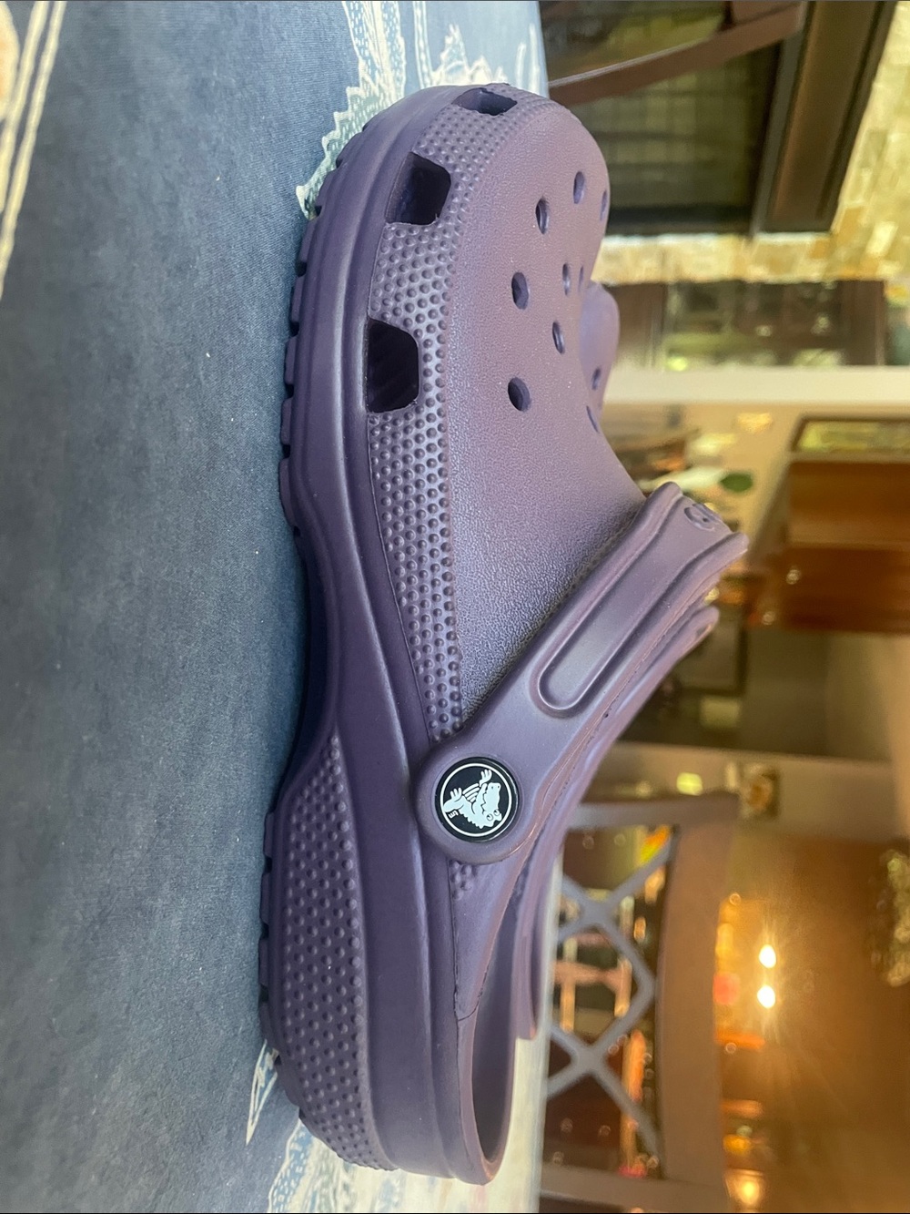 CROCS Classic Clog in Dark Iris Deep Plum Purple M7/W9 - Picture 5 of 7